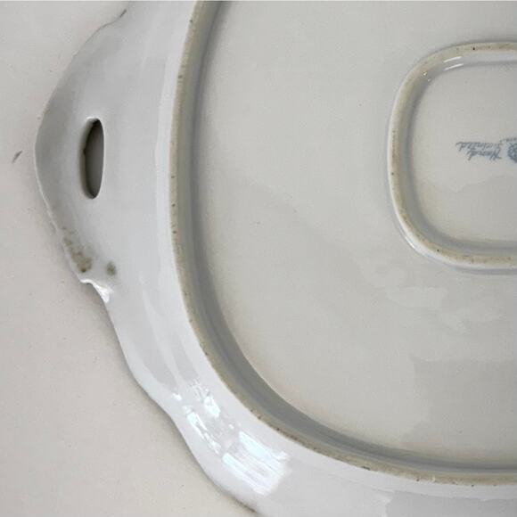 Nortitake Nippon Gold Trimmed Hand Painted 2-Handle Serving Tray & Bowl SET - Picture 7 of 14